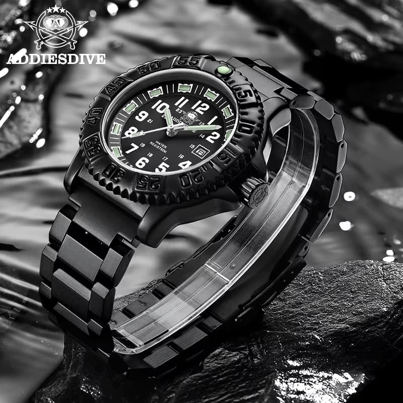 ADDIES Top Military Nylon Strap Sport Uhren Männer Luxus Wasserdichte Leucht Quarz Armbanduhr Mann Uhr Relogio Masculino