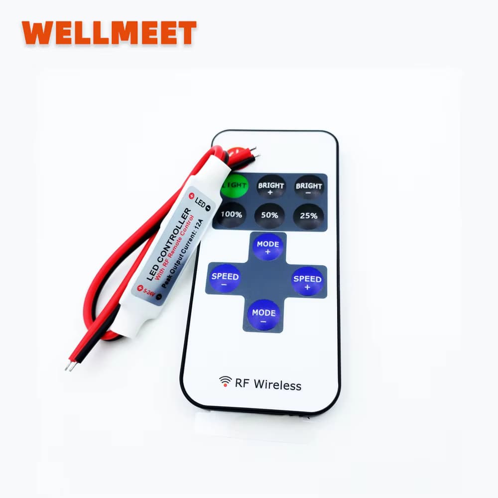 11-Tasten RF Mini Wireless Remote DC5-12V Stecker für 5050 3528 5630 Einfarbige LED Streifen Lichter Drahtlose Schalter Dimmer Steuerung