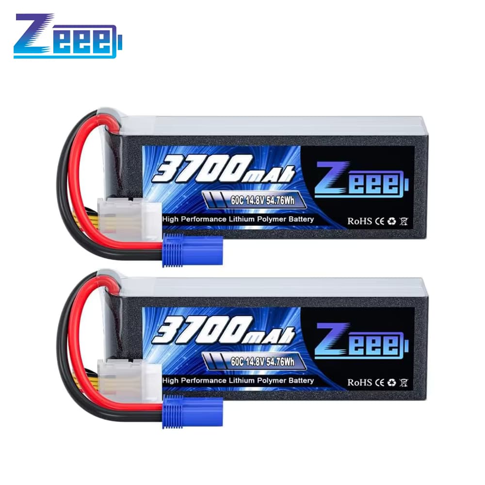 Zeee 4S Lipo Batterie 14,8V 60C 3700mAh Softcase mit EC5 Stecker für RC Autos Boot FPV Drone Batterie UAV Flugzeug Hubschrauber Teile