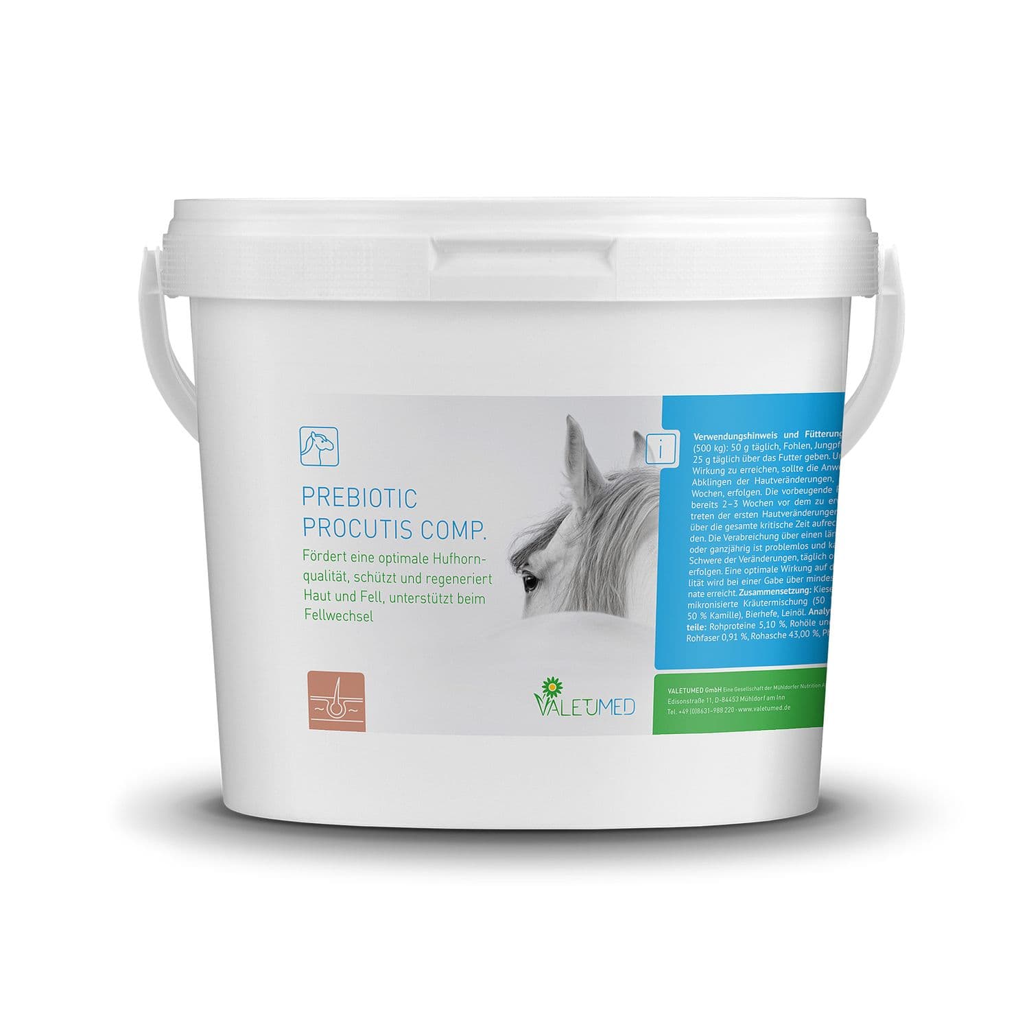Valetumed Prebiotic Procutis Comp. Regeneration von Hufhornqualität, Haut, Fell