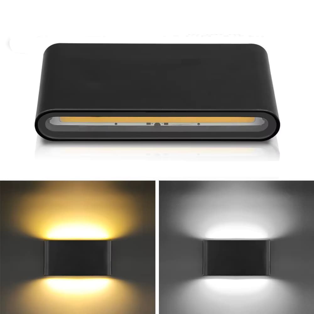 6W 12W Wasserdichte AC85-265V Oberfläche Montiert LED Wand Licht Moderne Nordic Leuchte Innen Wand Lampen Wohnzimmer Veranda im freien
