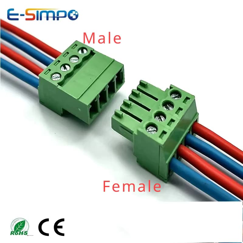 10 paar/10 stücke Antenne Stumpfschweißen 2EDGRK 15EDGRK-3,5mm 2-24P Stecker Männlich + Weiblich Buchse 28-16AWG Draht Schraube Terminal Block Stecker