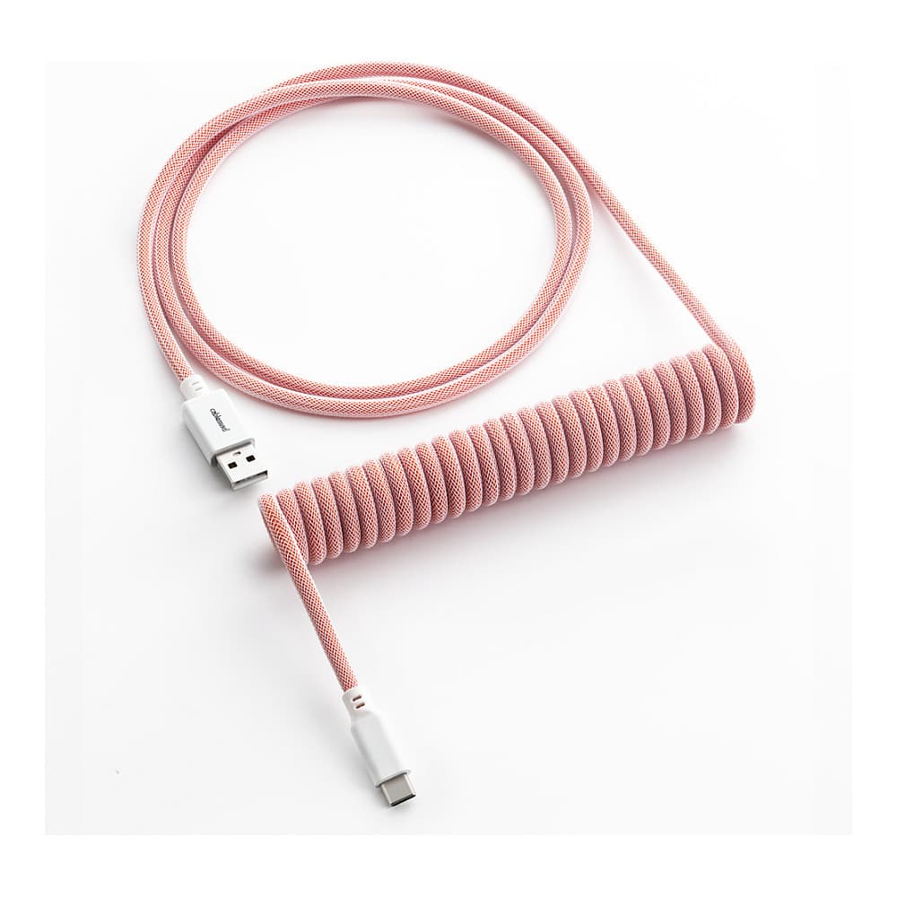 CableMod Classic Coiled Keyboard Cable USB-C zu USB Typ A, Orangesicle - 150cm