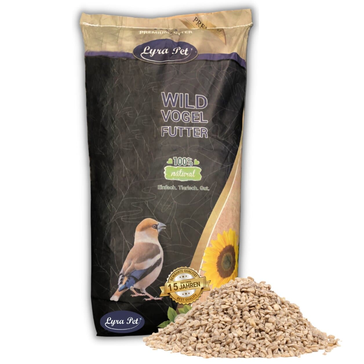 10 kg Lyra Pet® Sonnenblumenkerne geschält BRUCH