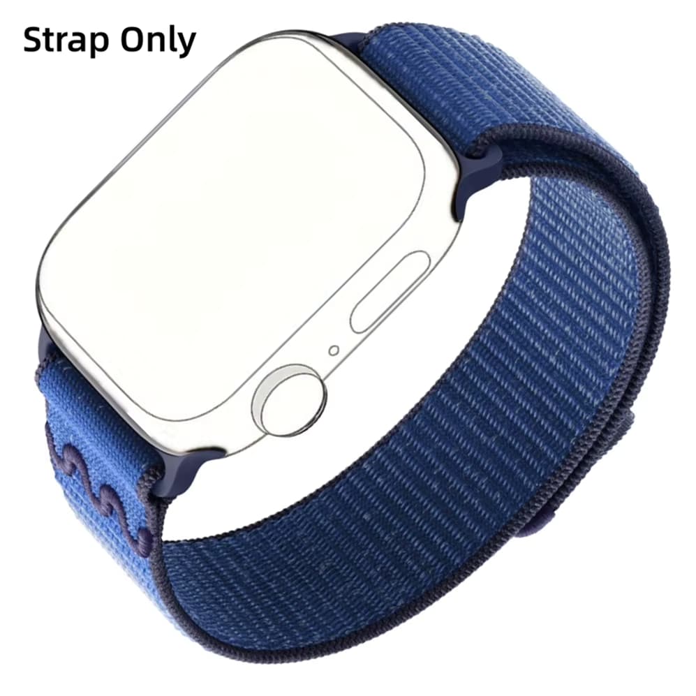 Nylon-Armband für Apple Watch Bänder 49/45mm 44mm 41mm 40mm 46mm Schlaufenarmband iWatch Series 11 10 9 8 7 6 5 Se Ultra 1-3 Armband