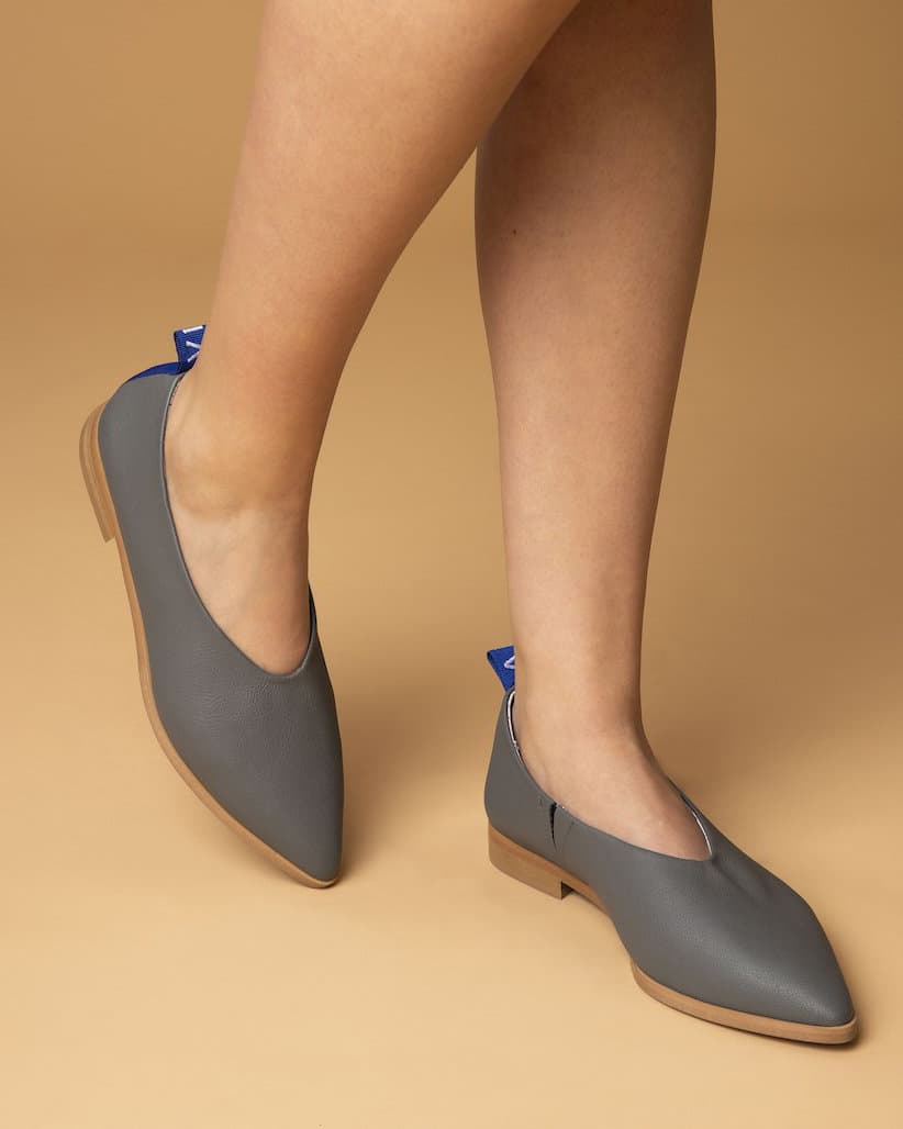 VENUS IS VEGAN dames vegan Ballerina Aïda Grijs. Aanbod van Shop Like You Give A Damn - NL & BE.