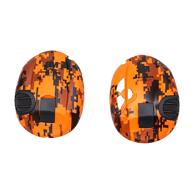 Peltor Ersatzschalen für SportTac, orange-camo-print