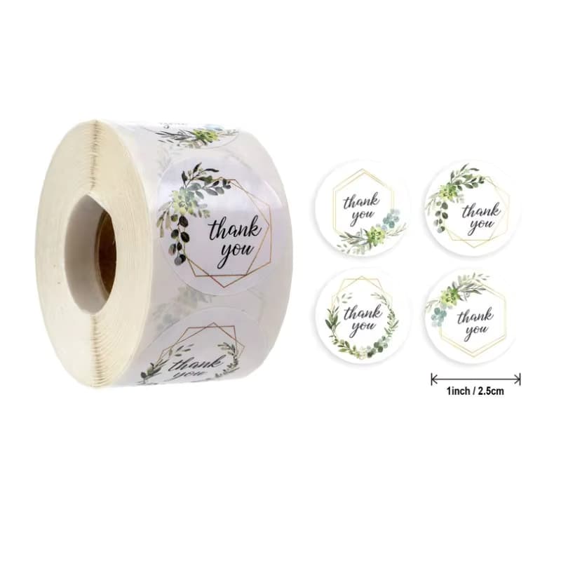 500pcs/roll Round Natural Kraft Handmade Kawaii Thank You Laptop Sticker Seal Labels Stationery Labels and Packaging. Tilbud fra Alibaba US.