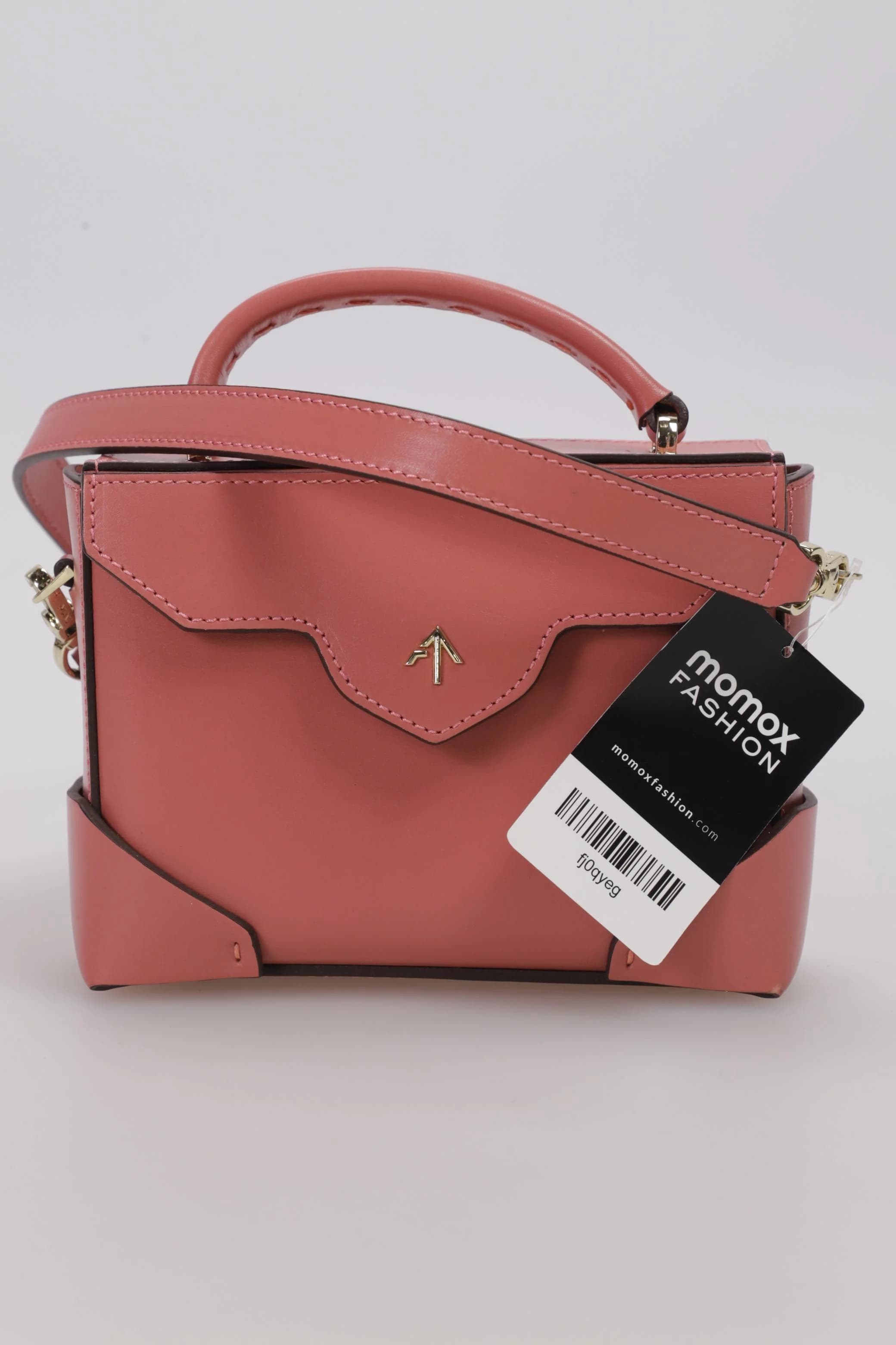 Manu Atelier Damen Handtasche klein Leder, Pink, Gr.