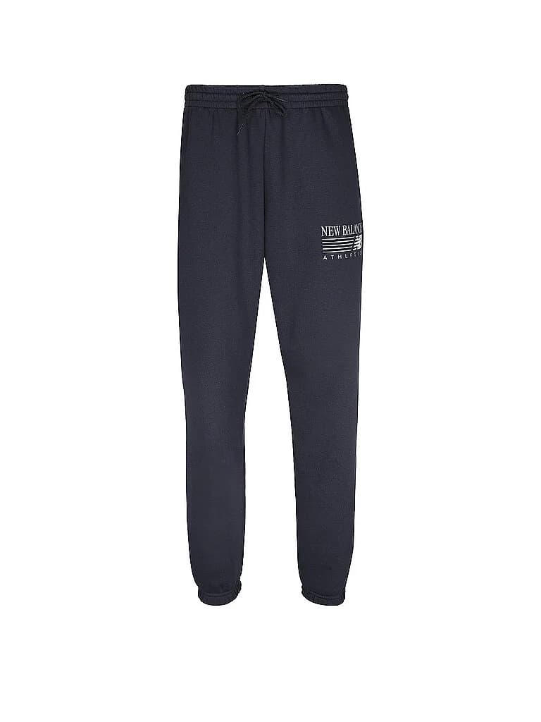 NEW BALANCE Herren Jogginghose Reimaginet Graphic Fleece dunkelblau | S