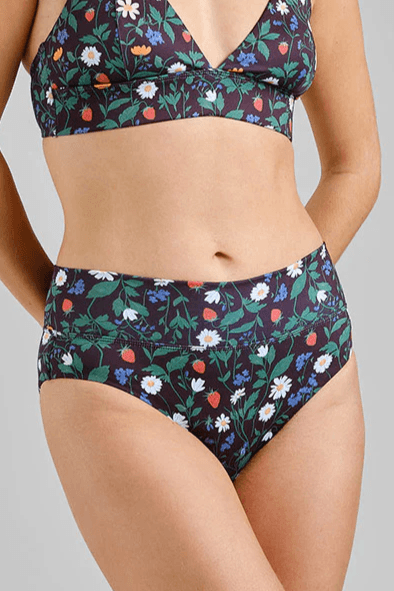 DEDICATED womens vegan Bikini Bottom Slite Strawberry