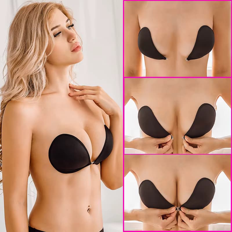 Unsichtbarer, aufklebbare Lift-BH, trägerloser und nahtloser Push-Up-Anti-Konvex-BH, Damen-Dessous- und Unterwäsche-Accessoires