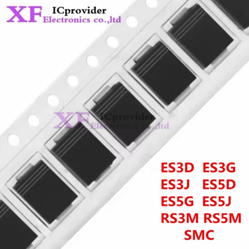 20 Stück SMC Fast Recovery Gleichrichterdiode ES3D ES3G ES3J ES5D ES5G ES5J RS3M RS5M DO-214AB