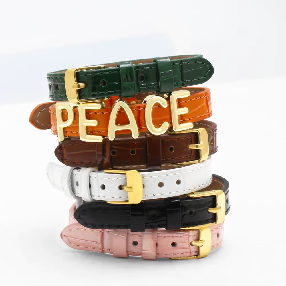 OCESRIO Trendy Mehrfarbige Echtes Leder Armband Kette Gürtel Kupfer Einstellbar Handgemachte DIY Schmuck Machen Liefert brtg04