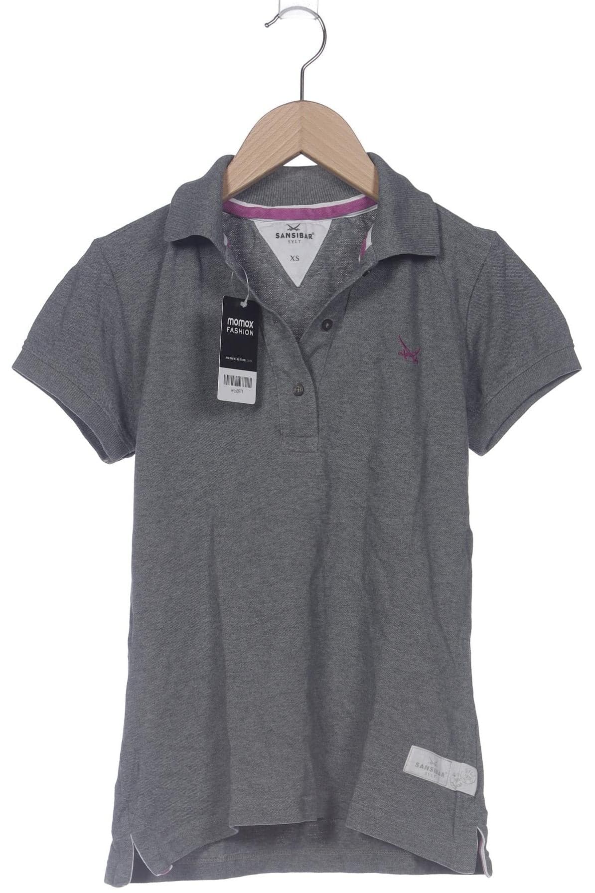 Sansibar Damen Poloshirt, Grau, Gr. XS