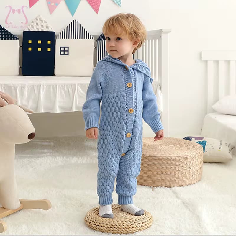Winter Neugeborene Kapuze Kleinkind Kleidung Stram pler Overall Baby Mädchen Stram pler wind dicht warm Kleinkind Jungen Kostüm 0 bis 2 Jahre