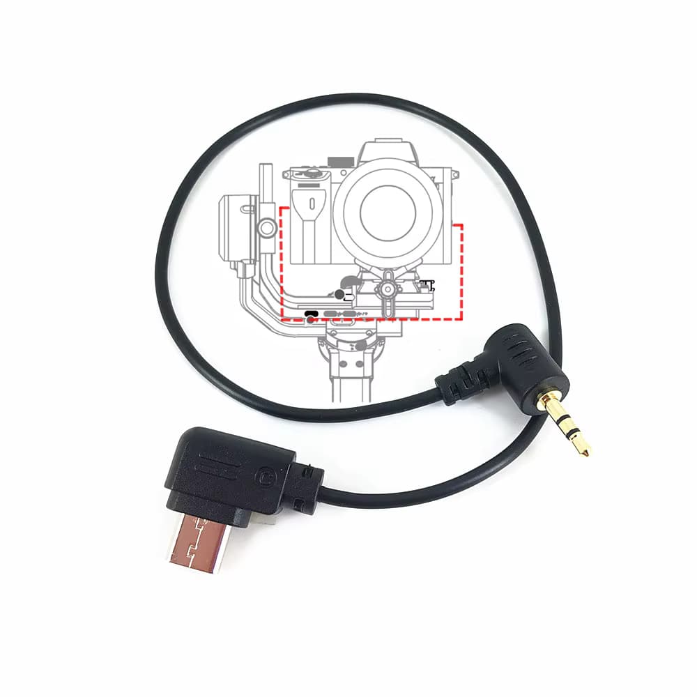 USB-C auf 2,5mm Fernbedienungs-RSS-Kabel für DJI Ronin SC RSC2 RS5 RS4 RS3 RS2 Ronin-SC Fujifilm XT4 XT3 XT30 RSS-F TYPECtoRR100