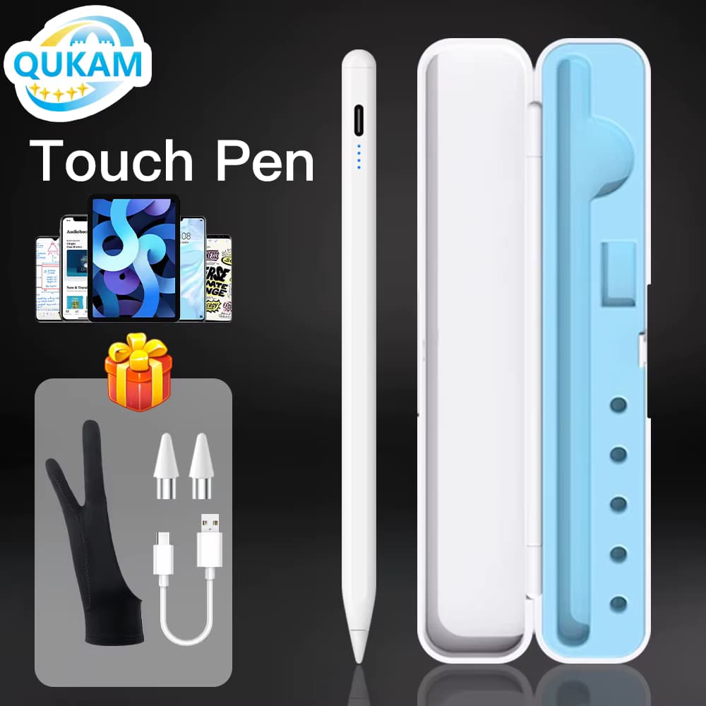 Neuer universeller Stylus-Stift mit Stiftetui für iPhone, Samsung, Huawei, Xiaomi, sanftes Schreiben für Android, iOS, Tablet, Telefon, Touchpen
