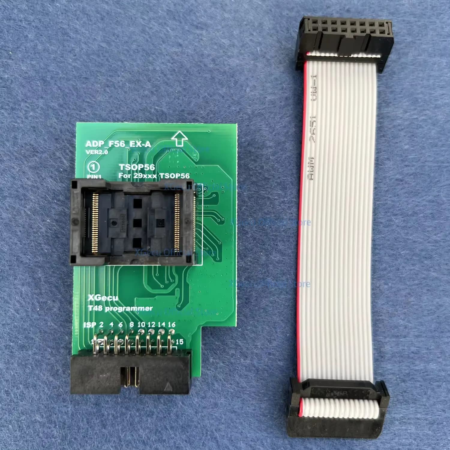 Der neueste VER2.0 TSOP56-Adapter kann nur für den XGecu T48-Programmierer ADP_F56_EX-A ADP_F56_EX-B oder ADP_F56_EX-C für Flash EPROM funktionieren