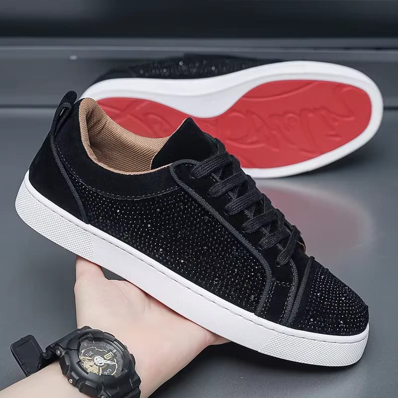 Neue lässige Herren-Flats, modisch, mit Bohrer, Designer-Sportschuhe, atmungsaktiver Komfort, Jugend-Walking, Laufen, Outdoor-Schuhe