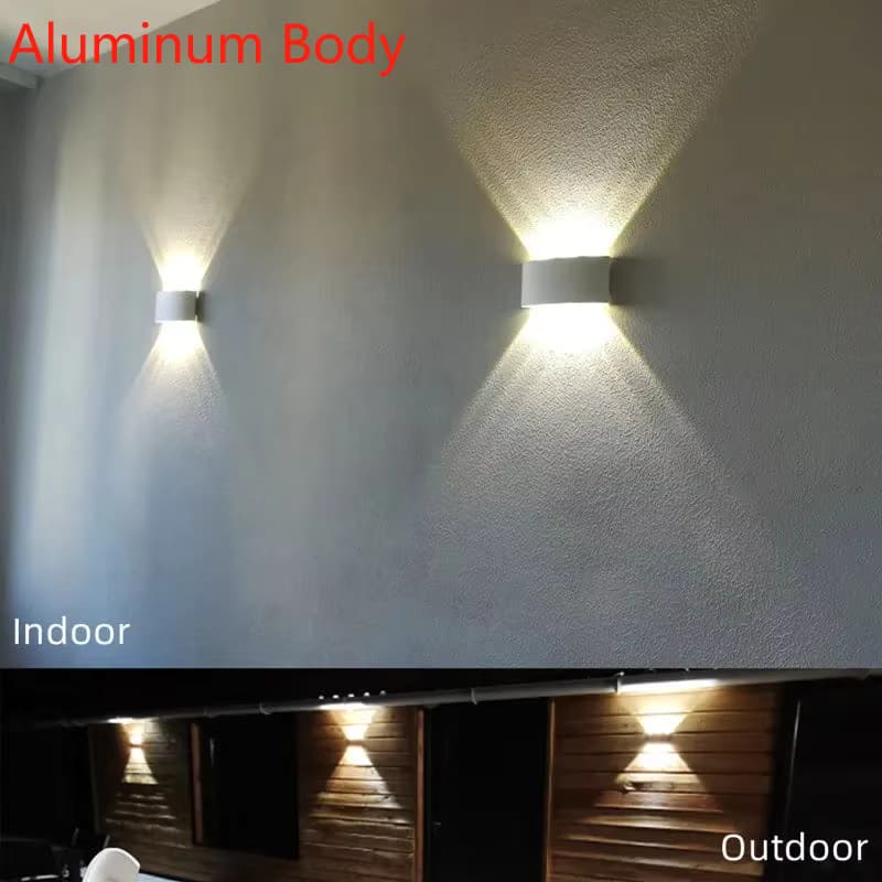 Aluminium LED Wand Lampe Innen Wohnzimmer Korridor Nacht Licht Wasserdichte Outdoor Leuchte Balkon Wand Licht AC110V 220V
