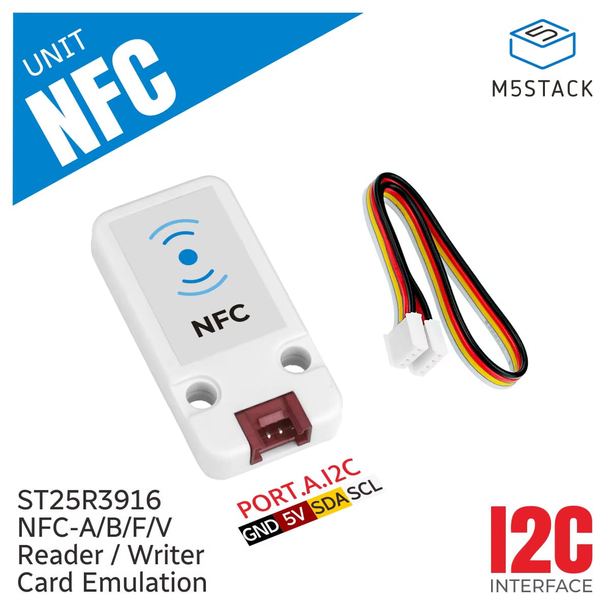 M5Stack Offizielle NFC Universal-Einheit (ST25R3916)