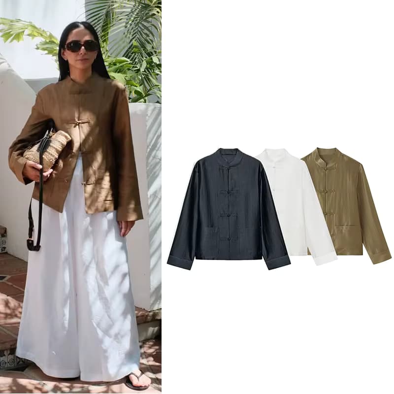 Damenhemd 2026 Neue Mode Sommer Seilknoten Satin-Hemd für Frauen Lässig Schick Leicht Bequem Damen-Oberteil