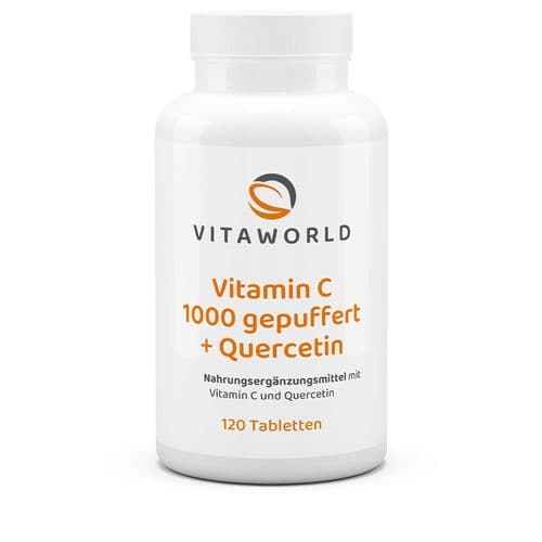 Vitamin C 1000 buffered + quercetin (120 tablets). Angebot von Vita-World DE.
