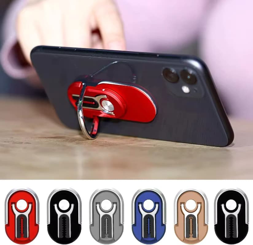 Finger Ring Telefon Halter Ständer Halterung Universal Mini Telefon Halter Rotierenden für Auto Air Vent Handy Zurück Aufkleber Faltbar