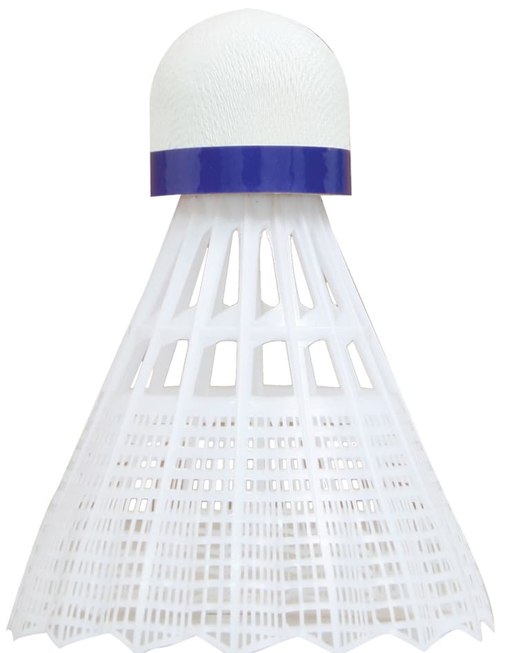 TALBOT torro Badmintonball Tech 350, medium, weiß/blau