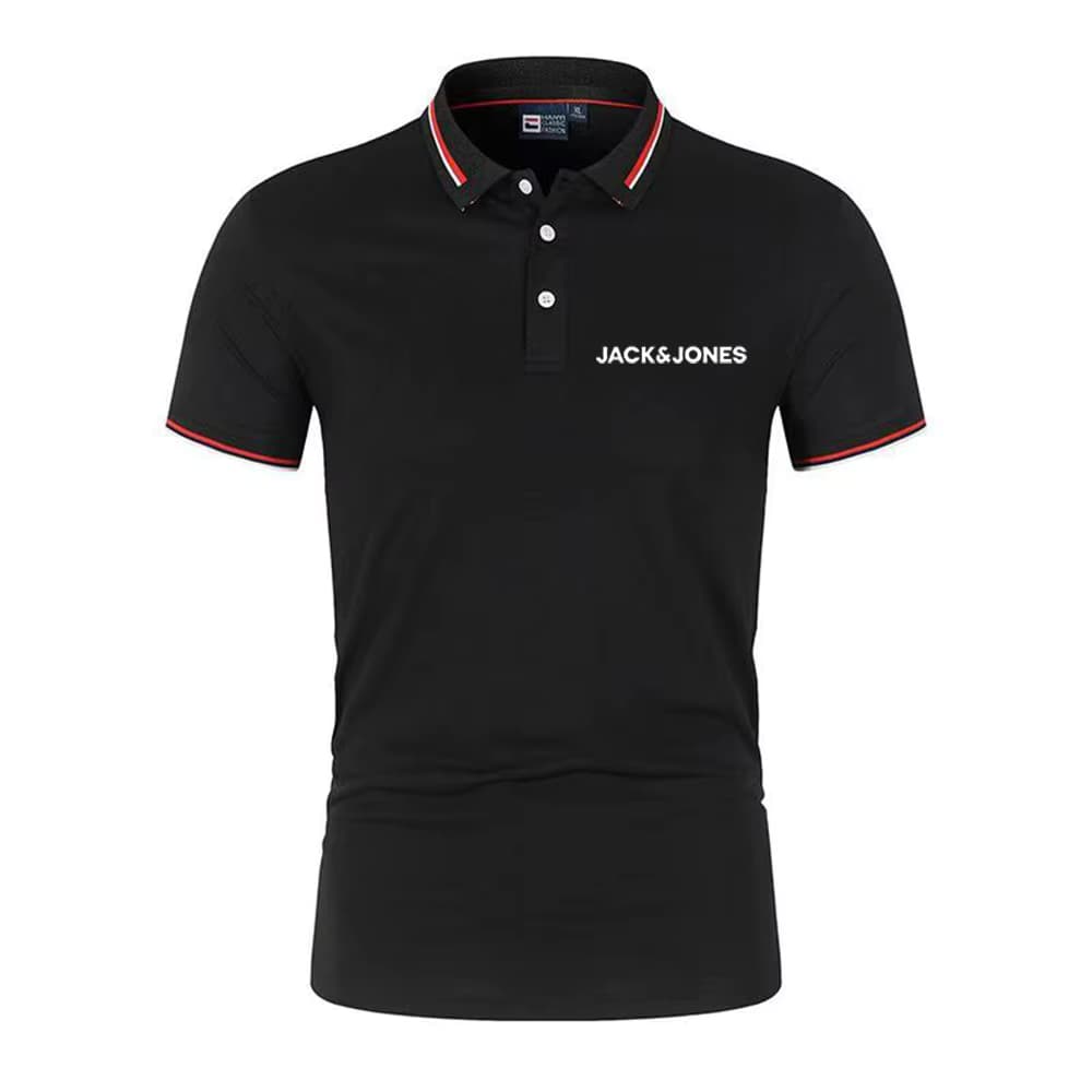 Jack Jones Quick Dry Herren-Sport-Poloshirt, Golfbekleidung, Sommer-Fitness-Trainingskleidung, bequeme, atmungsaktive Hemden