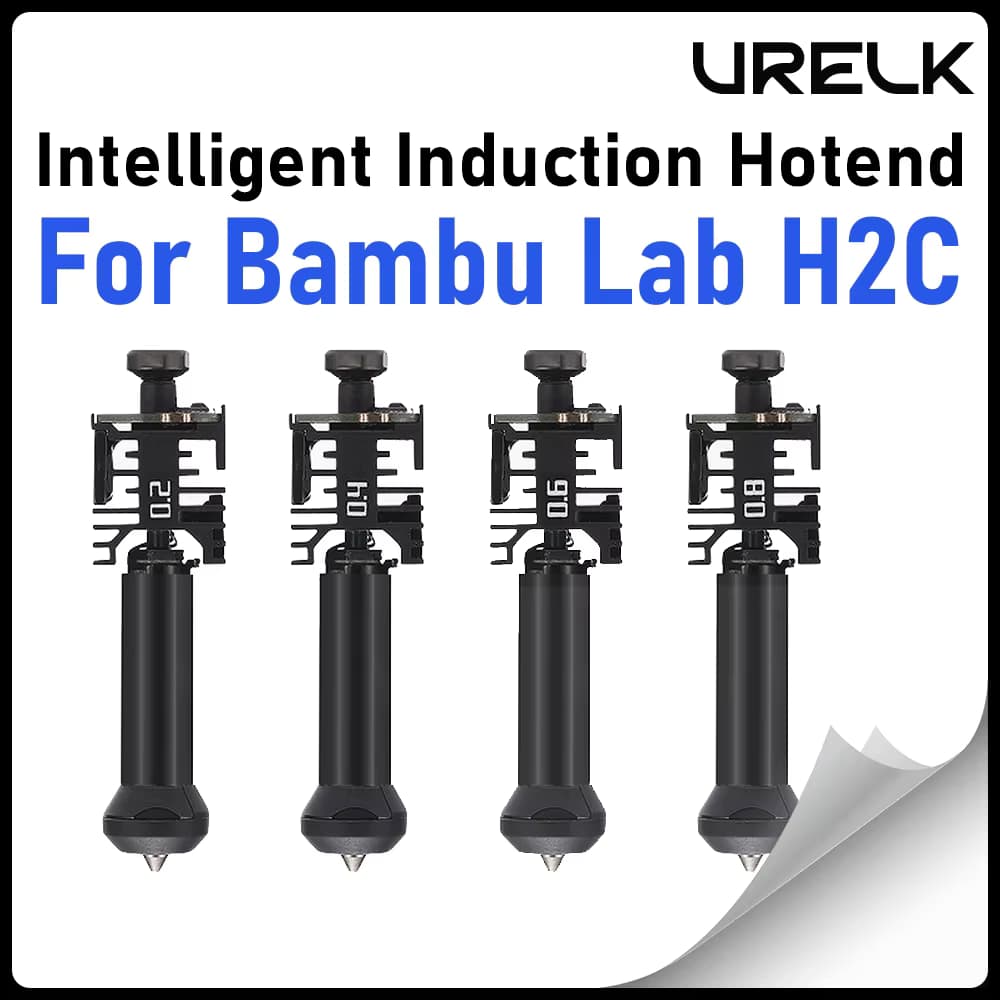 H2C Smart Induktions-Hotend für Bambu Lab H2C 3D-Drucker Standard Flow Hot End 0,2/0,4/0,6/0,8mm für H2C Extruder Druckkopf
