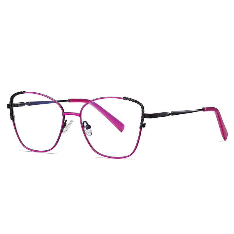 Logo Custom Glasses Frame Trendy Computer Eyewear Blue Light Blocking Metal Eyeglasses Frame for Women. Tilbud fra Alibaba US.