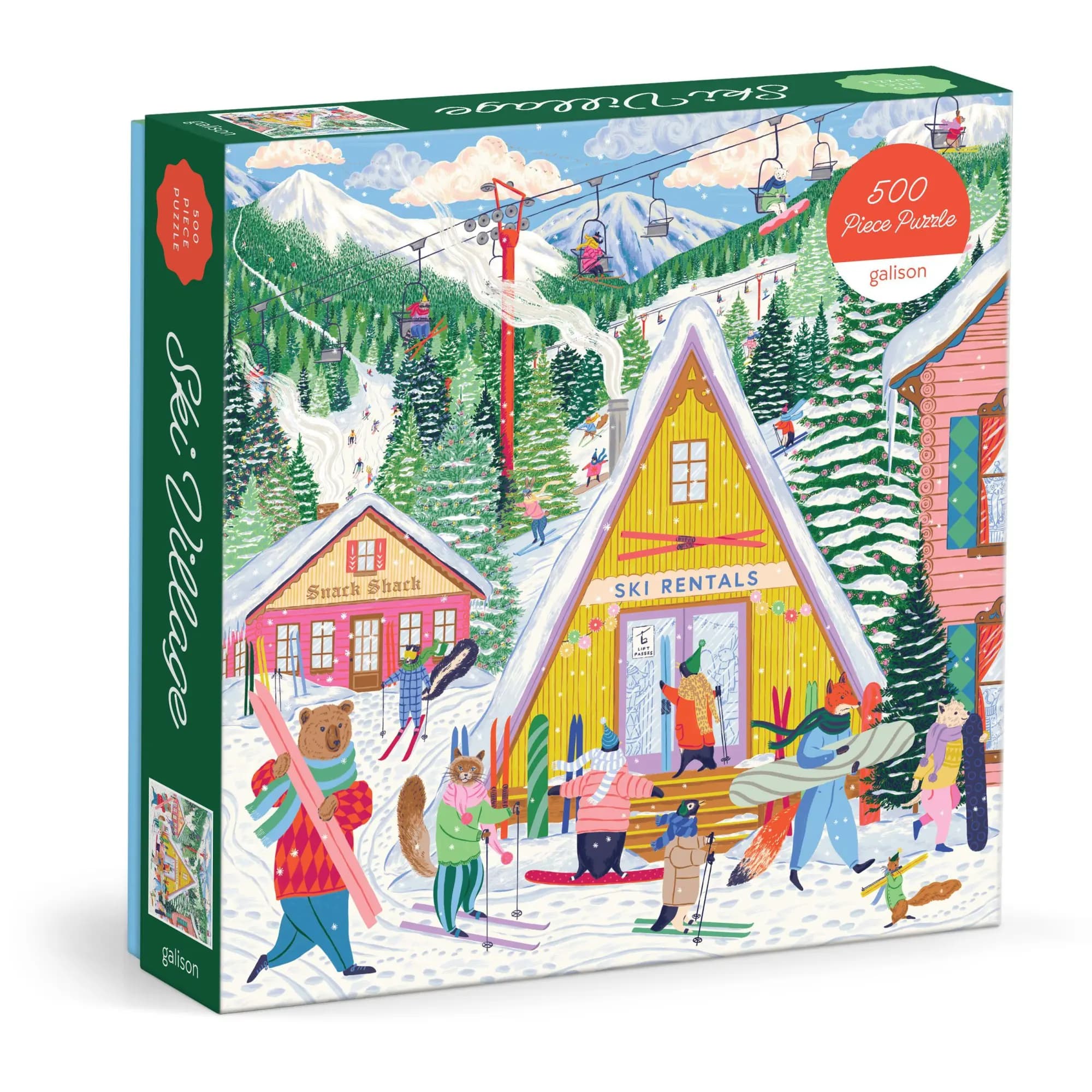 Ski Village 500 Piece Puzzle. Offer from preigu DE.
