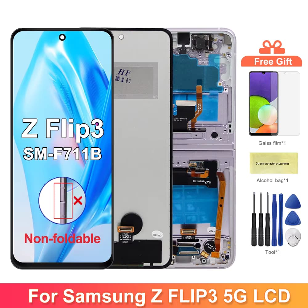 Für Samsung Z Flip 3 F711 LCD Display Touch Screen Für Samsung Z Flip3 5G LCD SM-F711 F711U F711B Display ersatz