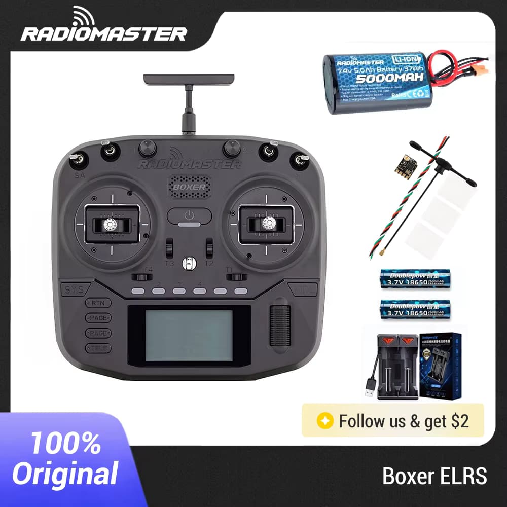 RADIOMASTER Boxer Radio Controller M2 FCC/LBT 4in1 ELRS 2,4G 16ch Hall Gimbals Sender EdgeTX für FPV Drone