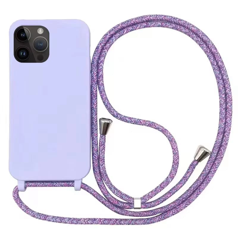 Umhängetasche Halskette Lanyard Kordel Handyhülle für iPhone 15 14 Plus 13 12 Mini 11 Pro XS Max XR X 7 8 Silikon weiche TPU Rückseite