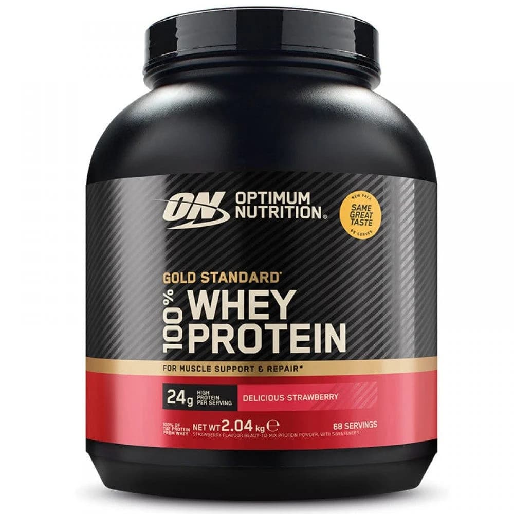 Optimum Nutrition Gold Standard Whey Protein 2.04kg Strawberry. Offer from Lir Pharmacy.