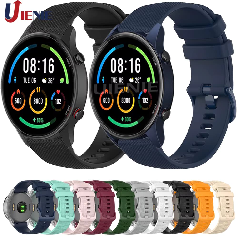 Silikon-Uhrenarmband für Xiaomi Mi Watch Color Sports Edition, 22 mm, Ersatzarmband für Mi Watch Color Correa