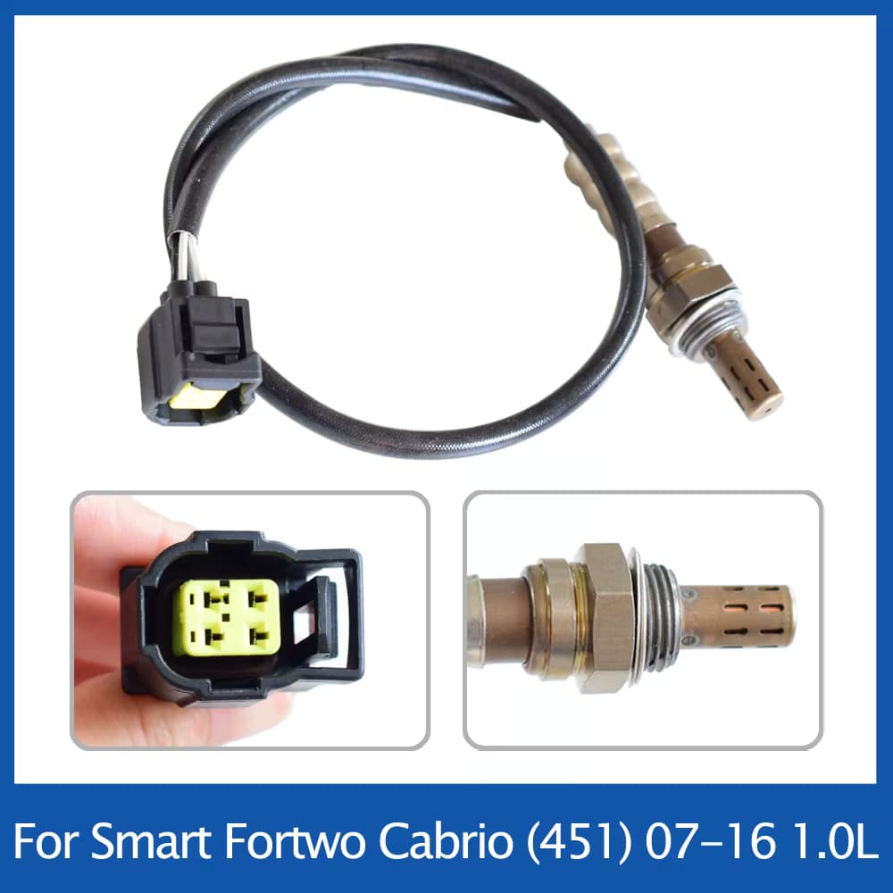 A 0045425318 0045425318 Sauerstoffsensor O2 Lambdasonde Luft-Kraftstoff-Verhältnissensor für Smart Fortwo Cabrio (451) 1.0L 2007–2016