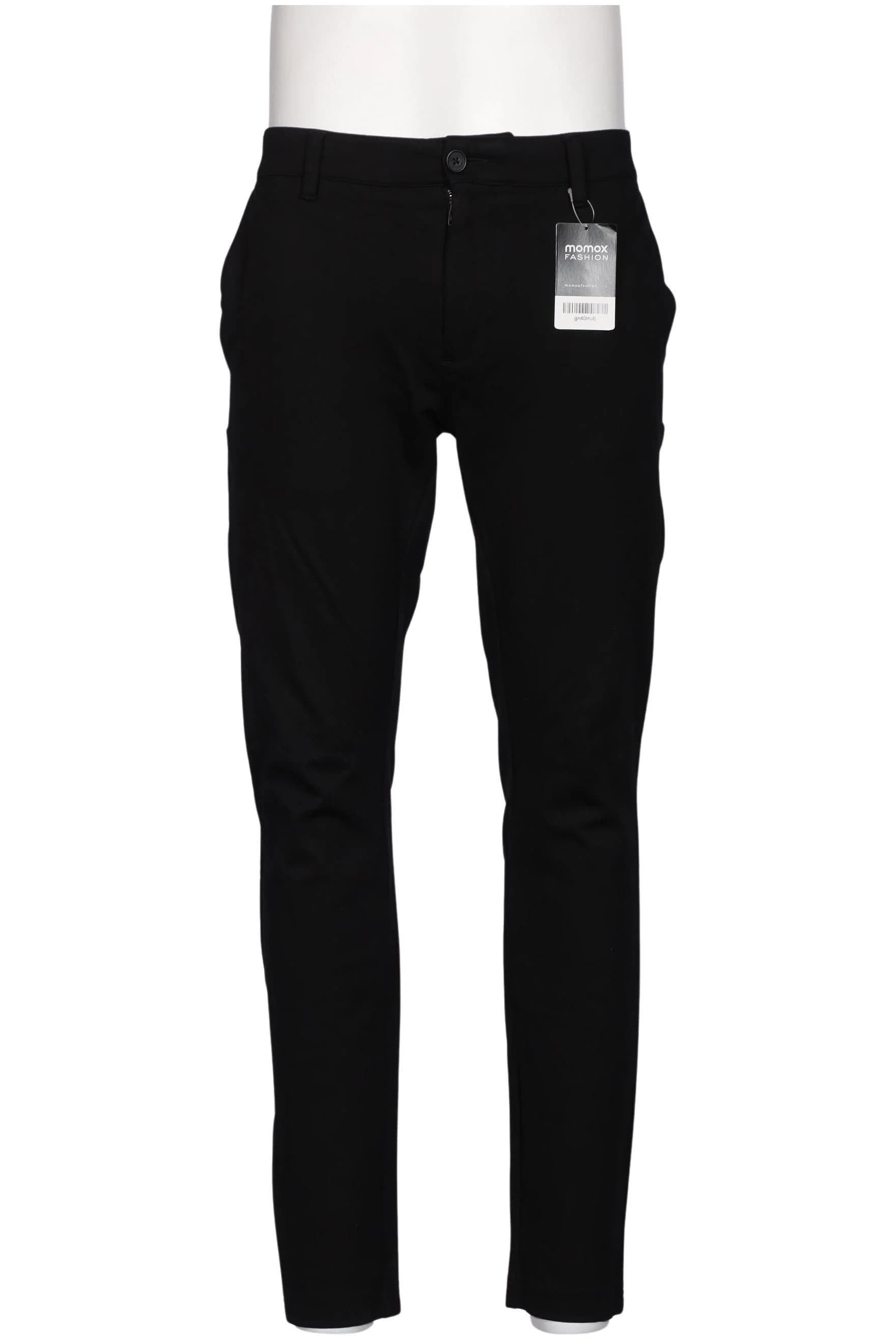 Indicode Jeans Herren Stoffhose, Schwarz, Gr. W32