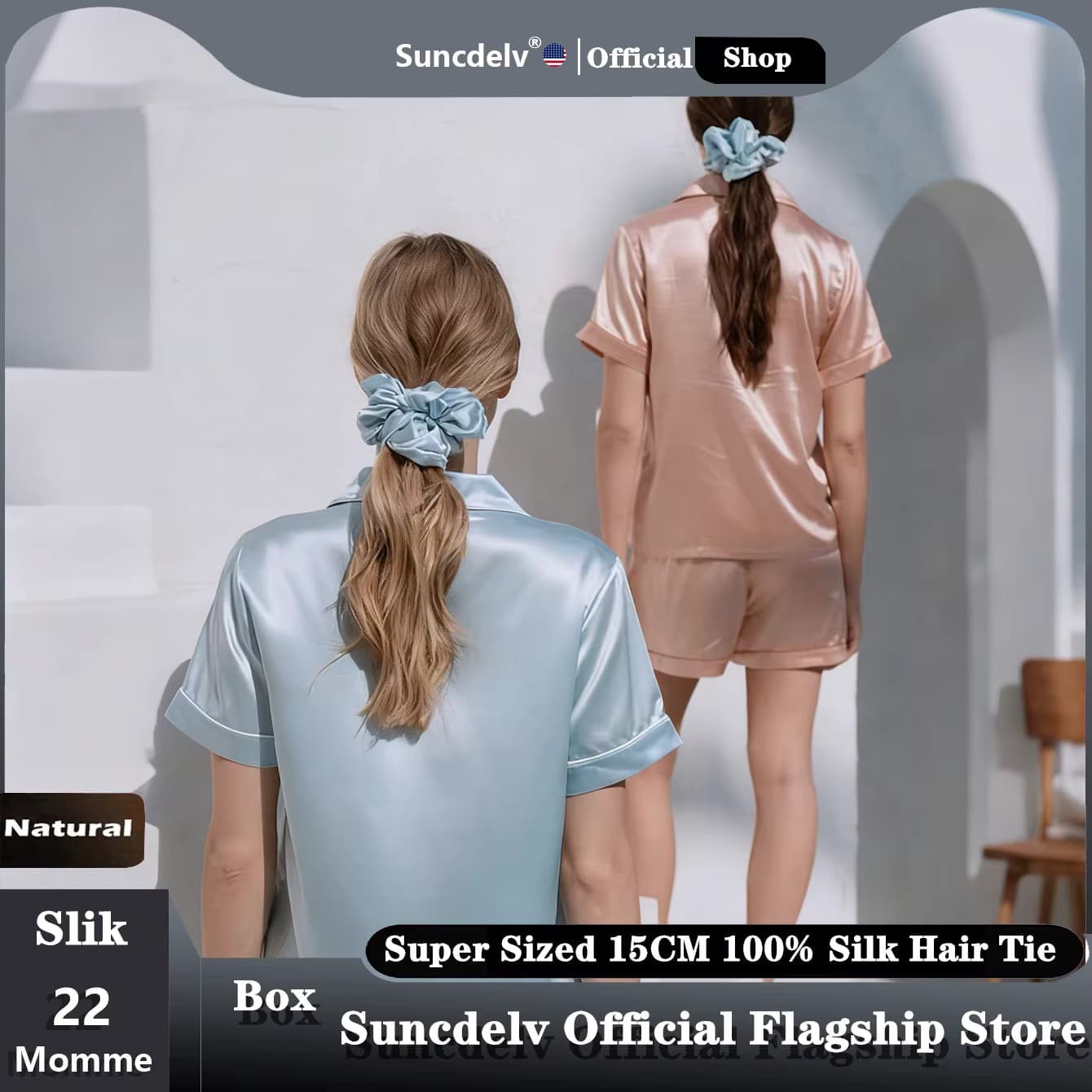 14CM Oversize 100% Seide Frauen Haarband Einfarbig Haar Krawatten Haarbänder Haar Zubehör