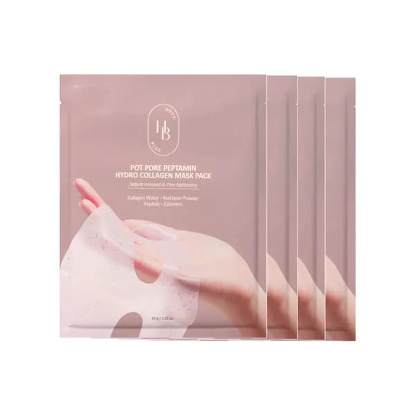 HEVEBLUE - Pot Pore Peptamin Hydro Collagen Mask Pack x 4sheets - 35g x 4. Oferta de Stylevana PT.
