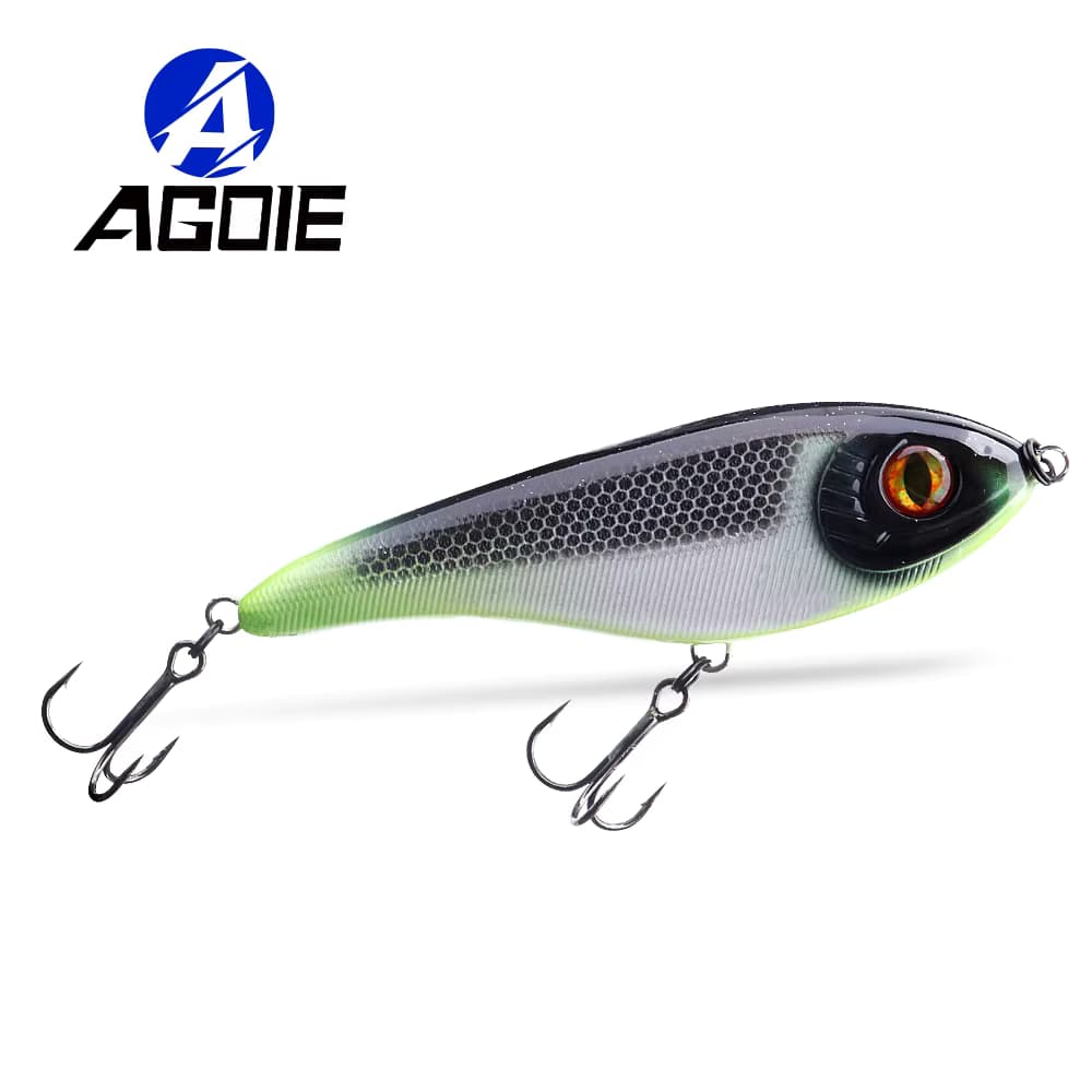 Agoie Big Jerkbait Hecht Angelköder 105 mm 30 g Japan Sinking Wobbler Minnow Crankbait Slider Lure Hard Jerk Baits VIB Swimbait
