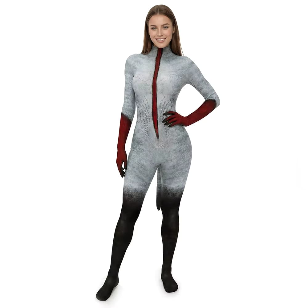 Varang Cosplay Kostüm Avata 3D-Druck Jumpsuit Feuer und Asche Halloween Themenparty Karneval Verkleidung Outfit Damen Takerlama
