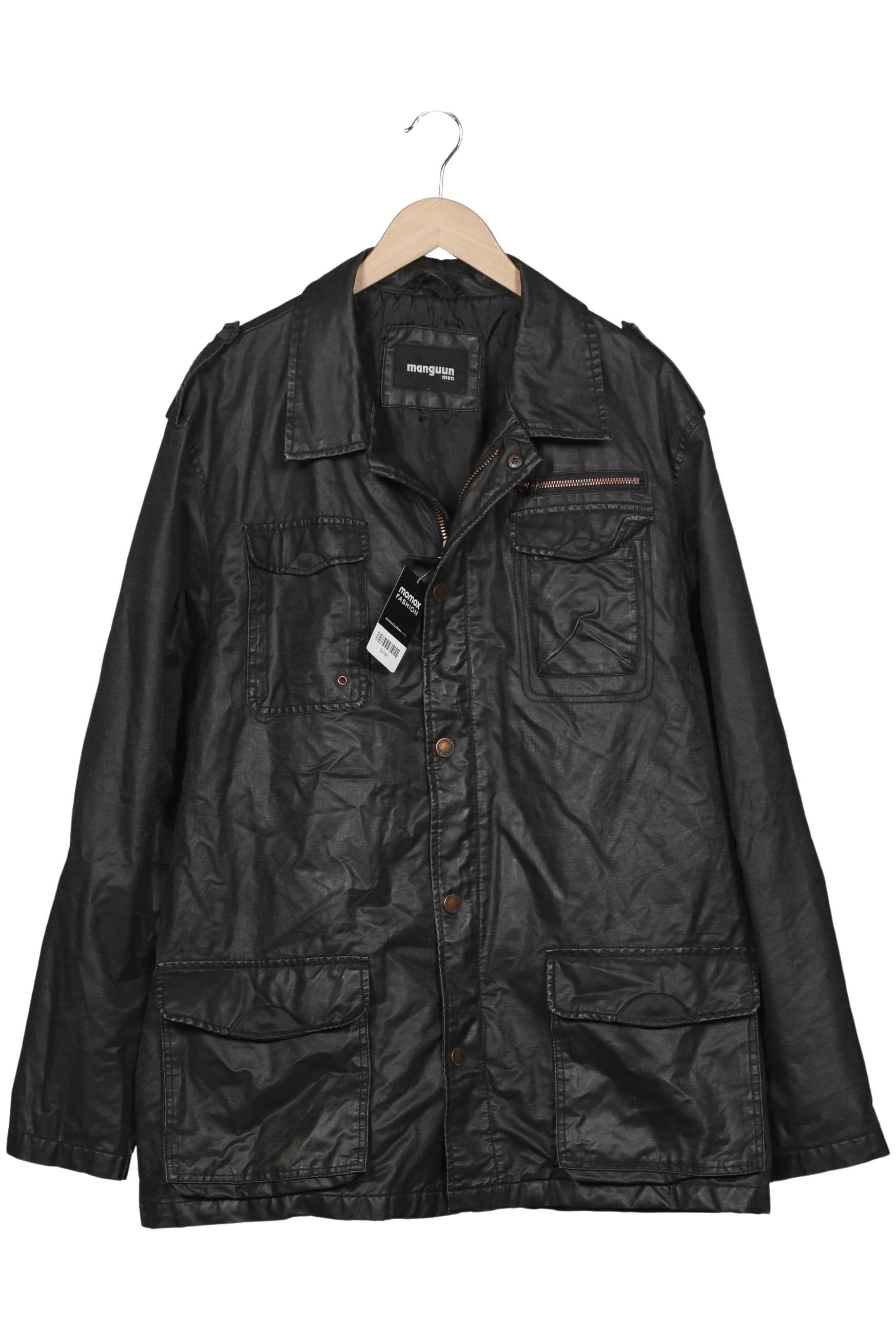 Manguun Herren Jacke, Schwarz, Gr. XL