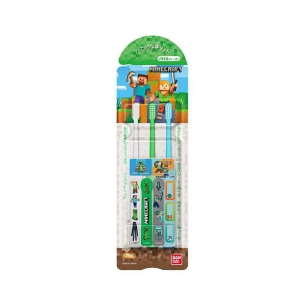 Bandai - Children's Toothbrush - 3 pcs - MINECRAFT. Offer from Stylevana PT.