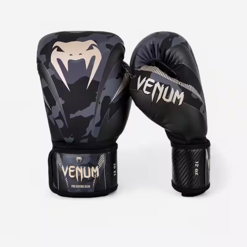 Boxing Gloves Impact - Dark Camo. Offer from Decathlon Ireland.
