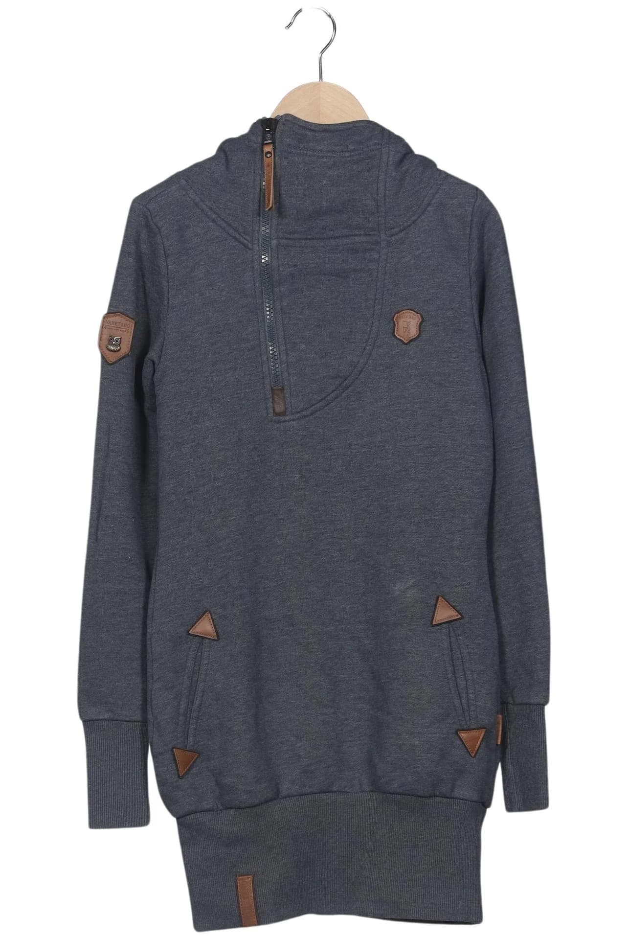 Naketano Damen Kapuzenpullover, Grau, Gr. XS