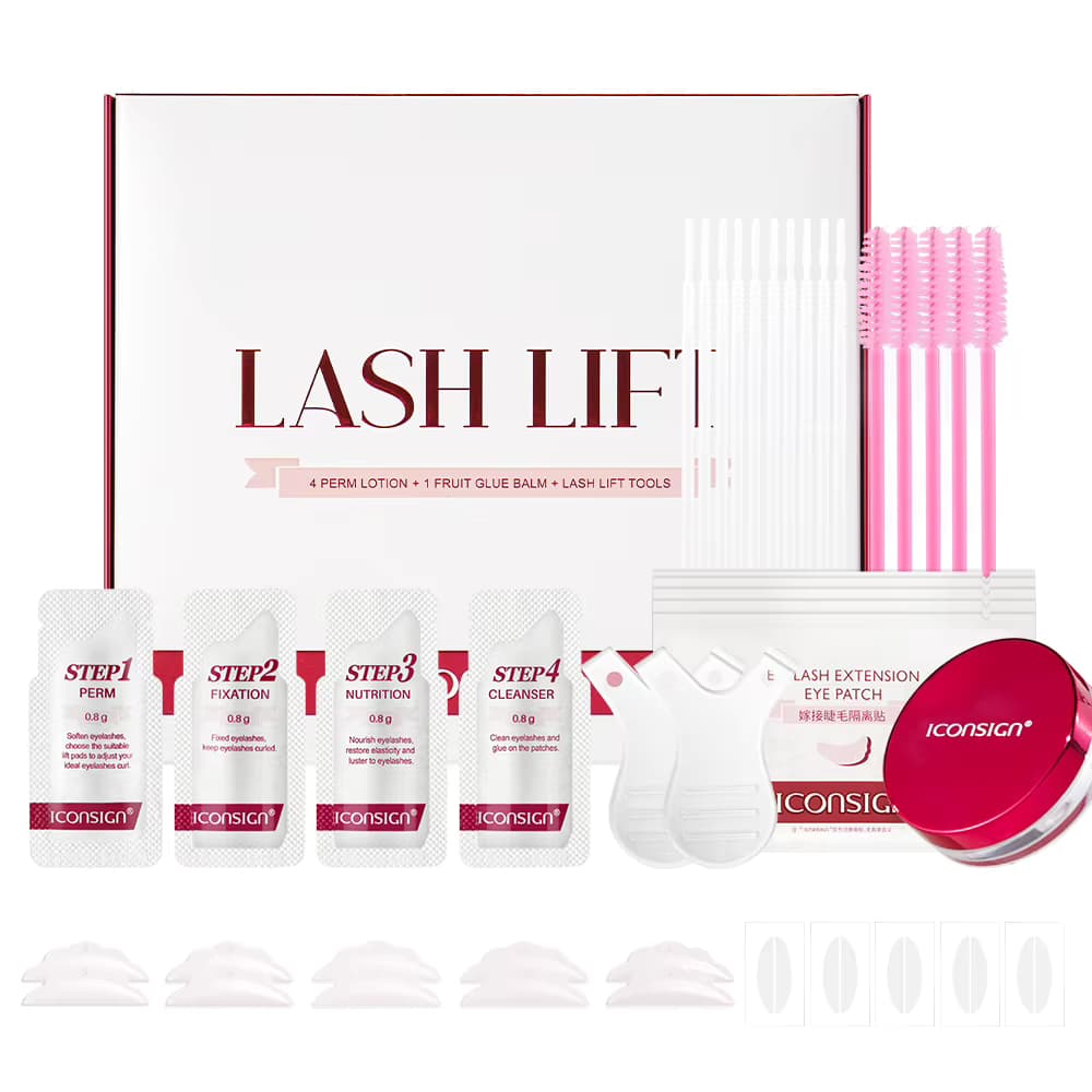 ICONSIGN Kleber Balsam Lash Lift Kit Professionelle Beutel Tasche Wimpern Heben Dauerwelle Wimpern Augen Make-Up Werkzeuge Geschenk Sets Dropshipping